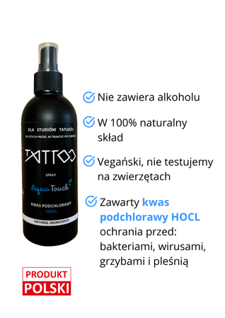 AquaTouch tattoo DLA STUDIÓW TATUAŻU 250ml