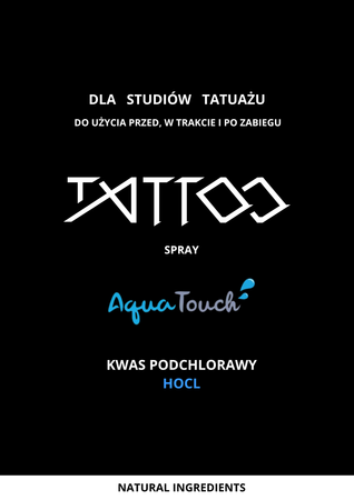AquaTouch tattoo DLA STUDIÓW TATUAŻU 250ml