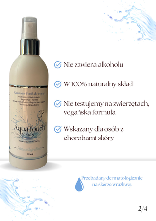AquaTouch SKIN 250ml Naturalny Tonik Do Twarzy