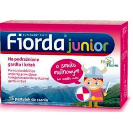 Fiorda Junior smak malinowy 15 sztuk