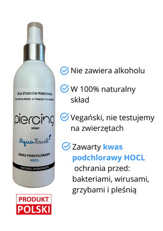 AquaTouch piercing DLA STUDIÓW PIERCINGU 250ml